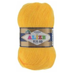 Пряжа Alize Angora Real 40 (216 - Жёлтый)