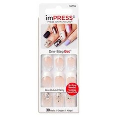 Kiss Твердый лак Импресс Маникюр Акцент "Миллениум", длина короткая Impress Manicure Accents BIPN013