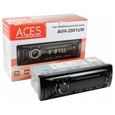 ACES Проигрыватель AVH-2001UW MP3, USB, SD, AUX, 1RCA без привода 4х50Вт белая подсветка