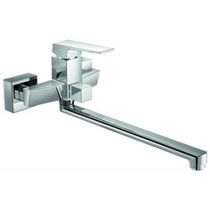 Haiba Смеситель для ванны , длинный излив 300мм, керамический картридж 35мм, хром HB22191