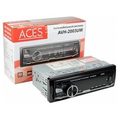 ACES Проигрыватель AVH-2003UW MP3, USB, SD, AUX, 1RCA без привода 4х50Вт белая подсветка
