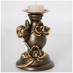 Подсвечник Орхидея Чарми Бронза Bogacho