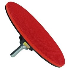 Насадка для дрели и УШМ VertexTools тарелка опорная жесткая 5мм с липучкой под полировальный круг 125мм