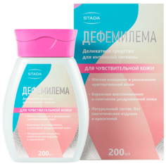 STADA Гель для интимной гигиены Дефемилема для чувствительной кожи, 200 мл