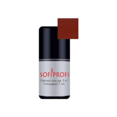 Гель-лак 3 в 1 Sofiprofi цветной 3 в 1, 7 мл, 34