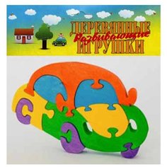 Автомобильчик. Деревянный пазл-конструктор. АНДАНТЕ