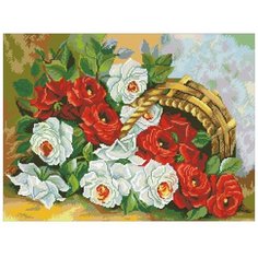 Алмазная вышивка Паутинка М210 Корзина роз
