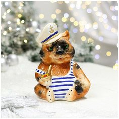 Копилка "Тигр Моряк", 22 см 6881160 Керамика ручной работы