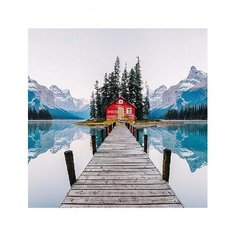 Набор для раскрашивания по номерам Molly KH0696 Домик в горах