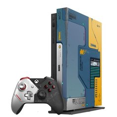 Игровая приставка Microsoft Xbox One X 1000 ГБ HDD, Cyberpunk 2077 Limited Edition + Game Pass Ultimate Trial 1 месяц, Cyberpunk 2077 Limited Edition