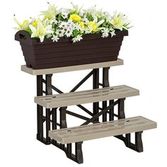 Декоративная этажерка подставка для цветов 3 яруса, 60*51,4*45,2 см JEJ