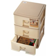 Органайзер настольный с 3 выкатными ящиками 26,5*26*38,4 см SANKO