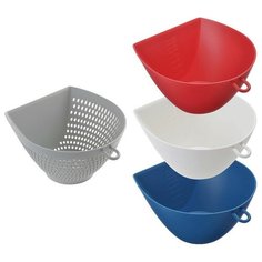 Набор мини дуршлаг + 3 мисочки 1,1 л 18,5*16,5*8,5 см AKEBONO