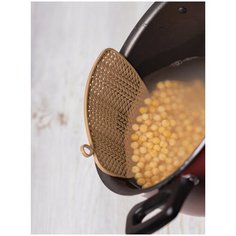 Мини дуршлаг с фиксацией на борт кастрюли 13х10х0,2 см Akebono