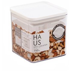 Kokubo / Контейнер для сыпучих продуктов герметичный 750 мл 10*10*10 см