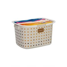 Корзина для белья со складными ручками 42*33*26 см JEJ