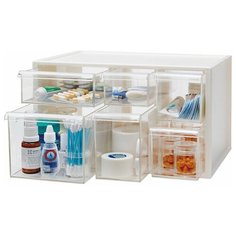 Органайзер для мелочей с 6 мини ящичками 28*20*16 см Iseto