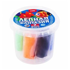Масса для лепки LORI Лепная фантазия в ведре, 7 цветов (Лм-023)