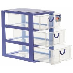 Органайзер настольный с 3 выкатными ящичками А5 26,5*18,2*27 см SANKO