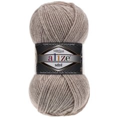 Пряжа Alize Superlana Midi, 25 % шерсть, 75 % акрил, 100 г, 170 м, 5 шт., 152 бежевый меланж