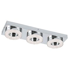 95663 Светодиод. настенно-потол. светильник FRADELO, 3х4W (LED), 440х120, сталь, хром/пластик с крис Eglo