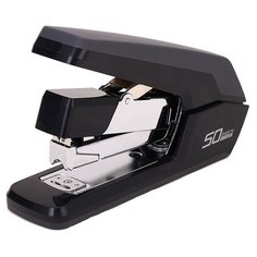 Степлер Deli настольный Deli E0371black Exceed 24/6 26/6 26/8 (50листов) снижение усилия черный 100скоб коробка