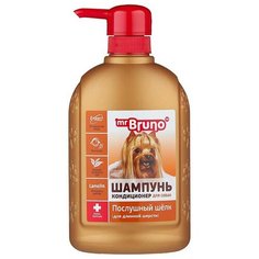 Шампунь Для Собак с Длинной Шерстью Mr. Bruno Мр. Бруно Послушный Шелк 350мл Mr.Bruno