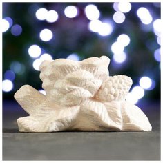 Подсвечник "Ветка с шишками" белая 5137950 Хорошие сувениры