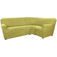 Чехол для мебели: Чехол на классический угловой диван "Сиена" Венера фисташковый Еврочехол