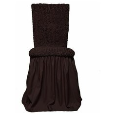 Чехол для мебели: Чехол на стул с юбкой Микрофибра Черный шоколад Еврочехол