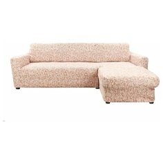 Чехол для мебели: Чехол на угловой диван с правым выступом Сиена Джоя беж Еврочехол