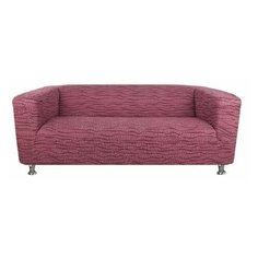 Чехол для мебели: Чехол на 2- ух местный диван "Тела" Ракушка Ридже бордовый Еврочехол