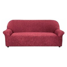 Чехол для мебели: Чехол на 3- х местный диван Микрофибра Бордовый Еврочехол