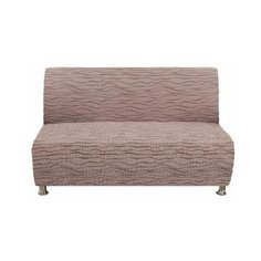 Чехол для мебели: Чехол на 2- ух местный диван "Тела" Ридже кофейный без подлокотников Еврочехол