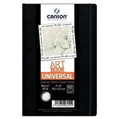 Скетчбук для зарисовок Canson Universal Art Book 15.2 х 10.2 см, 96 г/м², 112 л.