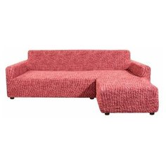 Чехол для мебели: Чехол на угловой диван с правым выступом Виста Милано Бордо Еврочехол