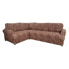 Чехол для мебели: Чехол на классический угловой диван "Аричиато" Универсо шоколад Еврочехол