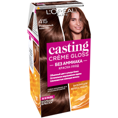 LOreal Paris Casting Creme Gloss стойкая краска-уход для волос, 415 морозный каштан