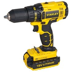 Аккумуляторная дрель-шуруповерт STANLEY SCD201D2K Li-Ion 2 А·ч 18 В х2 кейс