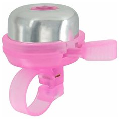 Звонок - JETCAT - CRISTAL - Pink - механический - средний размер - Розовый - на велосипед - беговел - для велосипеда - беговела