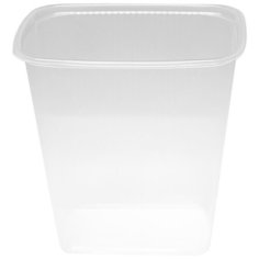 Контейнеры пищевые одноразовые Контейнеры одноразовые OfficeClean 500мл, набор 100шт без крышек, 108*82*108мм, ПП, прозрачные
