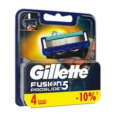 GILLETTE Сменные кассеты для бритвы GILLETTE Fusion proglide 4 шт