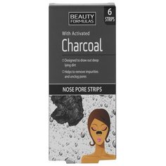 Полоски для очищения носа с активированным углем 6 шт. Beauty Formulas