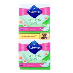LIBRESSE Прокладки LIBRESSE Natural care normal гигиенические 20 шт
