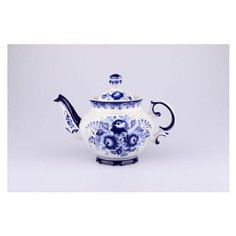 Чайник заварочный. Гжельская мануфактура. Визит. Гжель. 1150 мл.