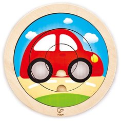 Рамка-вкладыш Hape Автомобиль (E1605), 4 дет.