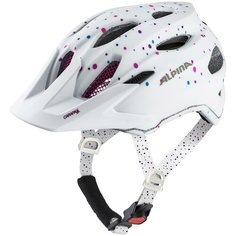 Велошлем Alpina 2021 Carapax Jr. White Polka Dots Matt (См:51-56)