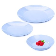 Набор столовый лили лайт БЛЮ 16 предметов Luminarc