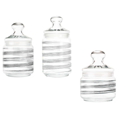 Набор банок для продуктов BRUSH MANIA GRANITE 3пр (0.5л, 0.75л, 1л) Luminarc