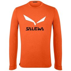 Лонгслив Salewa размер 50/L, red orange melange